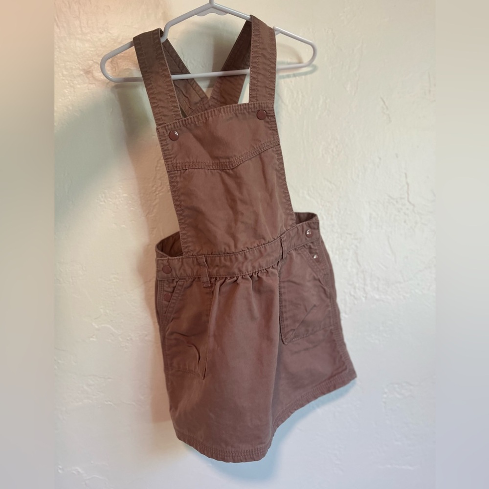 Petit bateau 3t Brown Overall Dress